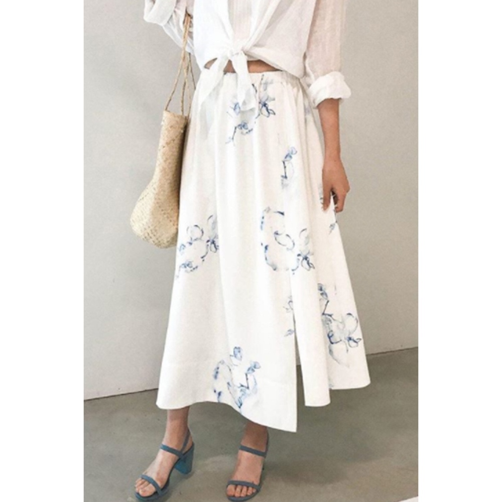 Floral Asymmetrical Skirt